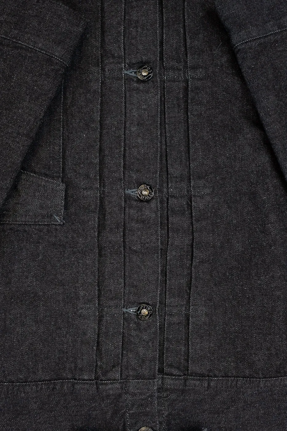 1108-12DB - Ranchero 12oz Selvedge Denim - Black