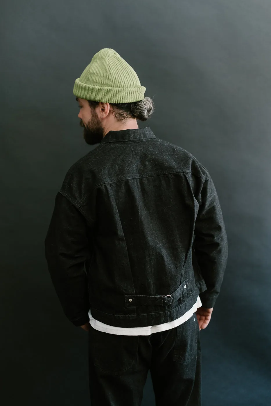 1108-12DB - Ranchero 12oz Selvedge Denim - Black