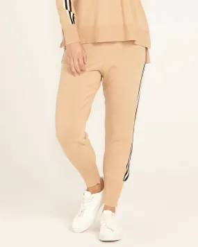 Aida Knit Jogger Pant - Natural Stripe