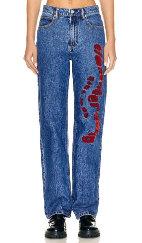 Alexander Wang Ez Mr Relaxed Straight in Blue