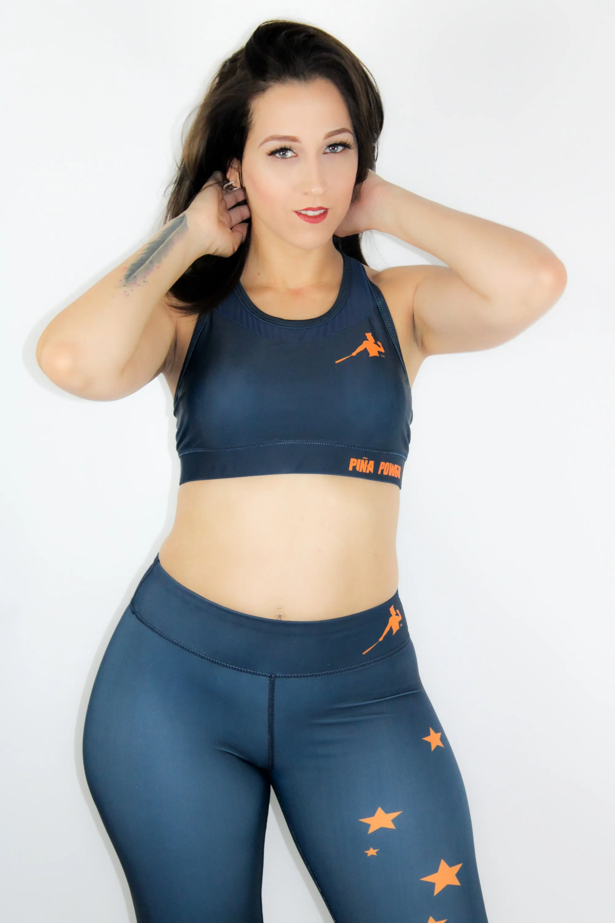 BLUE LEGGINGS WITH STARS
