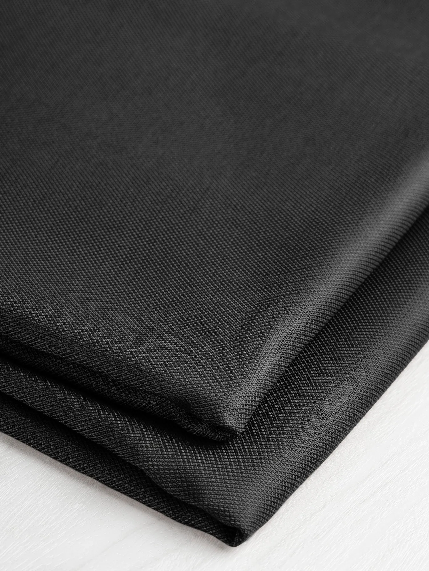 Drapey Dobby Textured Modal - Black - Swatch