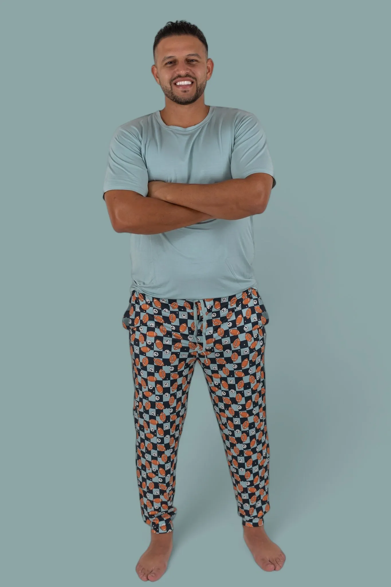 EXCLUSIVE LUKE'S FANTASY FOOTBALL SHORT SLEEVE MEN'S DREAM JOGGER SET