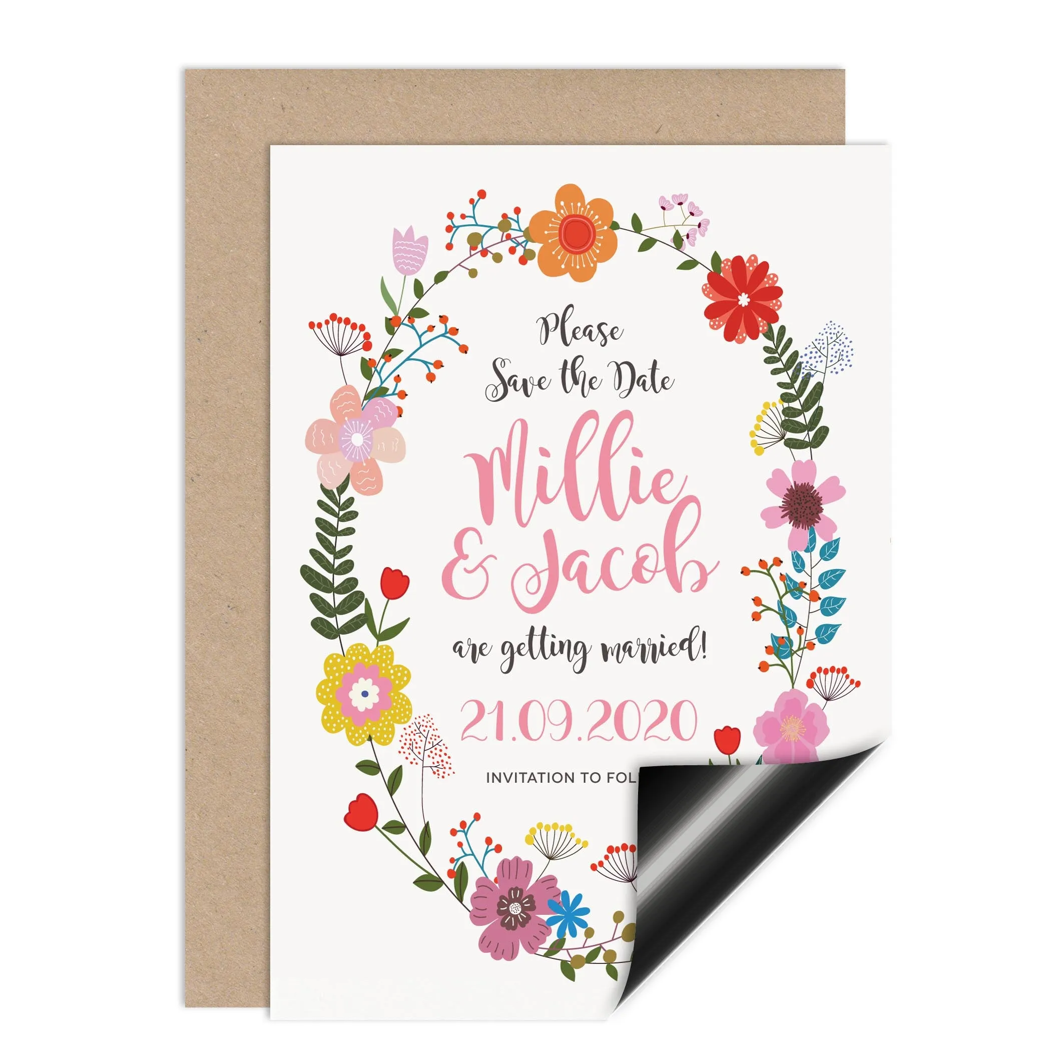 Floral Border Save The Date
