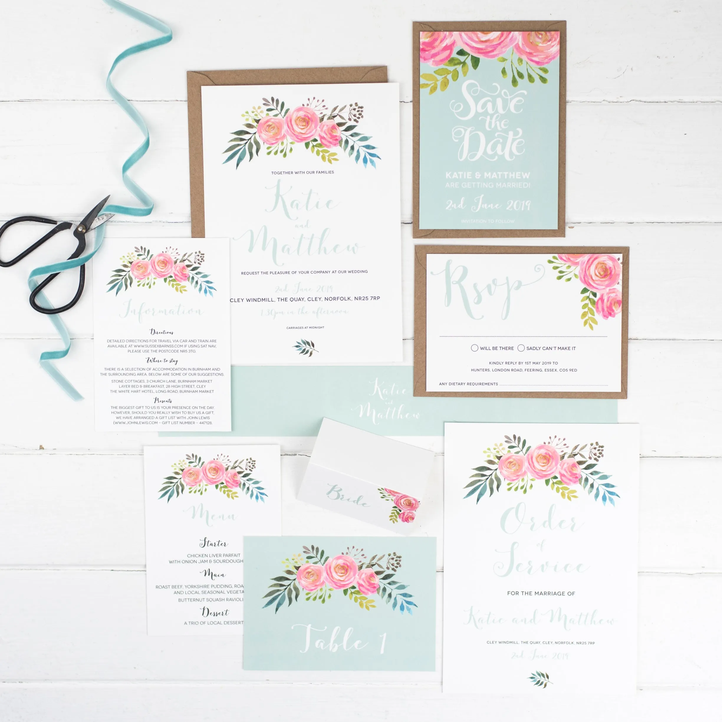 Floral Wedding Invitations