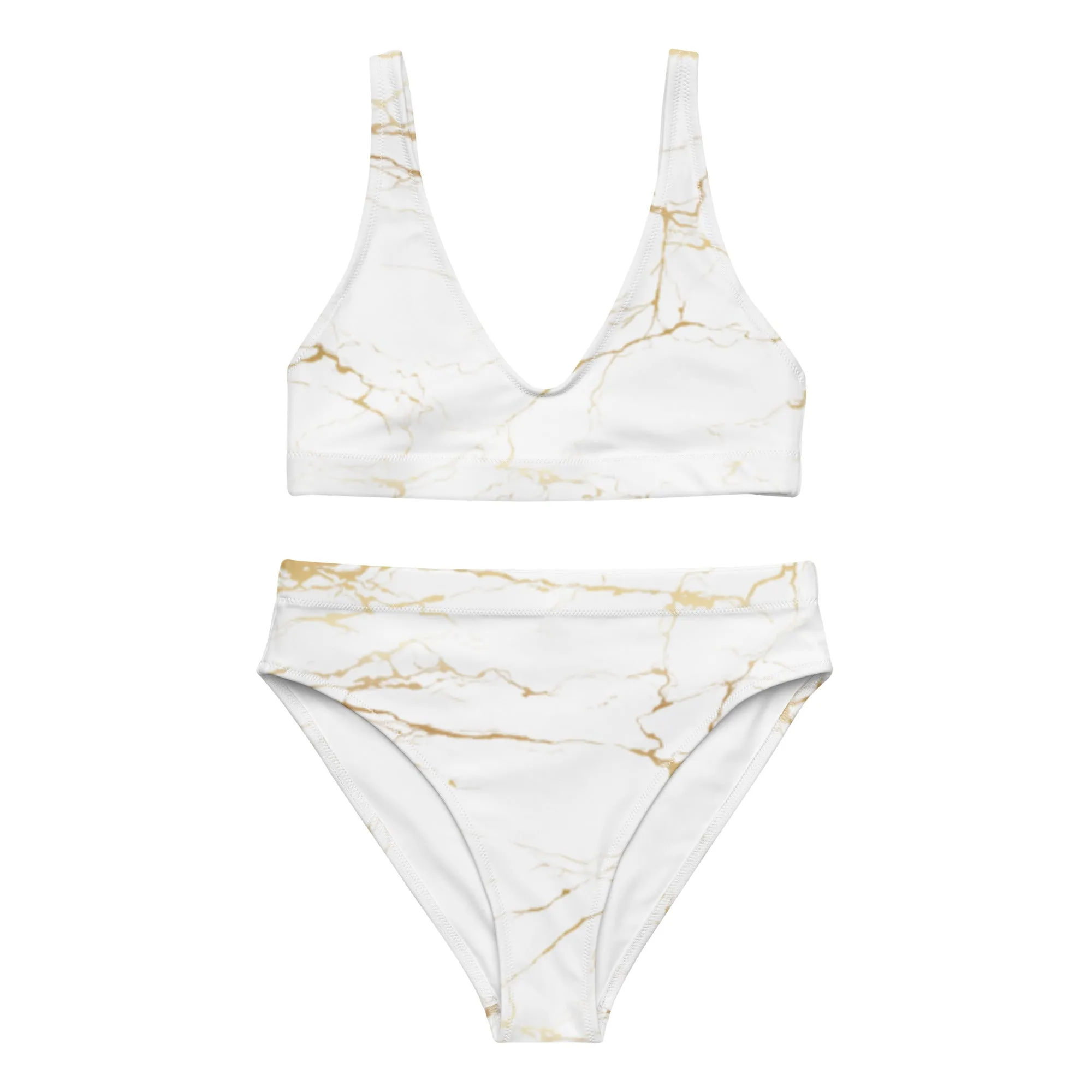 GOLD FLAKES - Recycled high-waisted bikini
