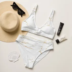 GOLD FLAKES - Recycled high-waisted bikini