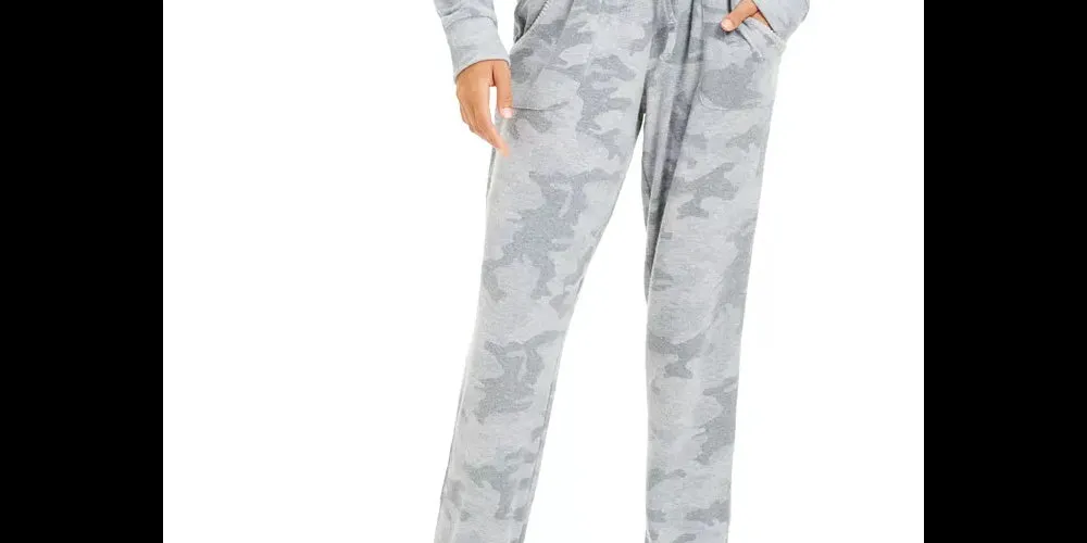 Hippie Rose Juniors' Cozy Jogger Pants Grey Size Large