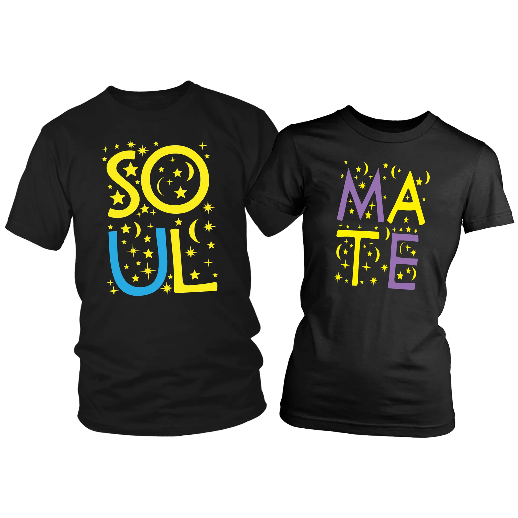 His and Hers Matching COUPLES SOUL MATE T-Shirts