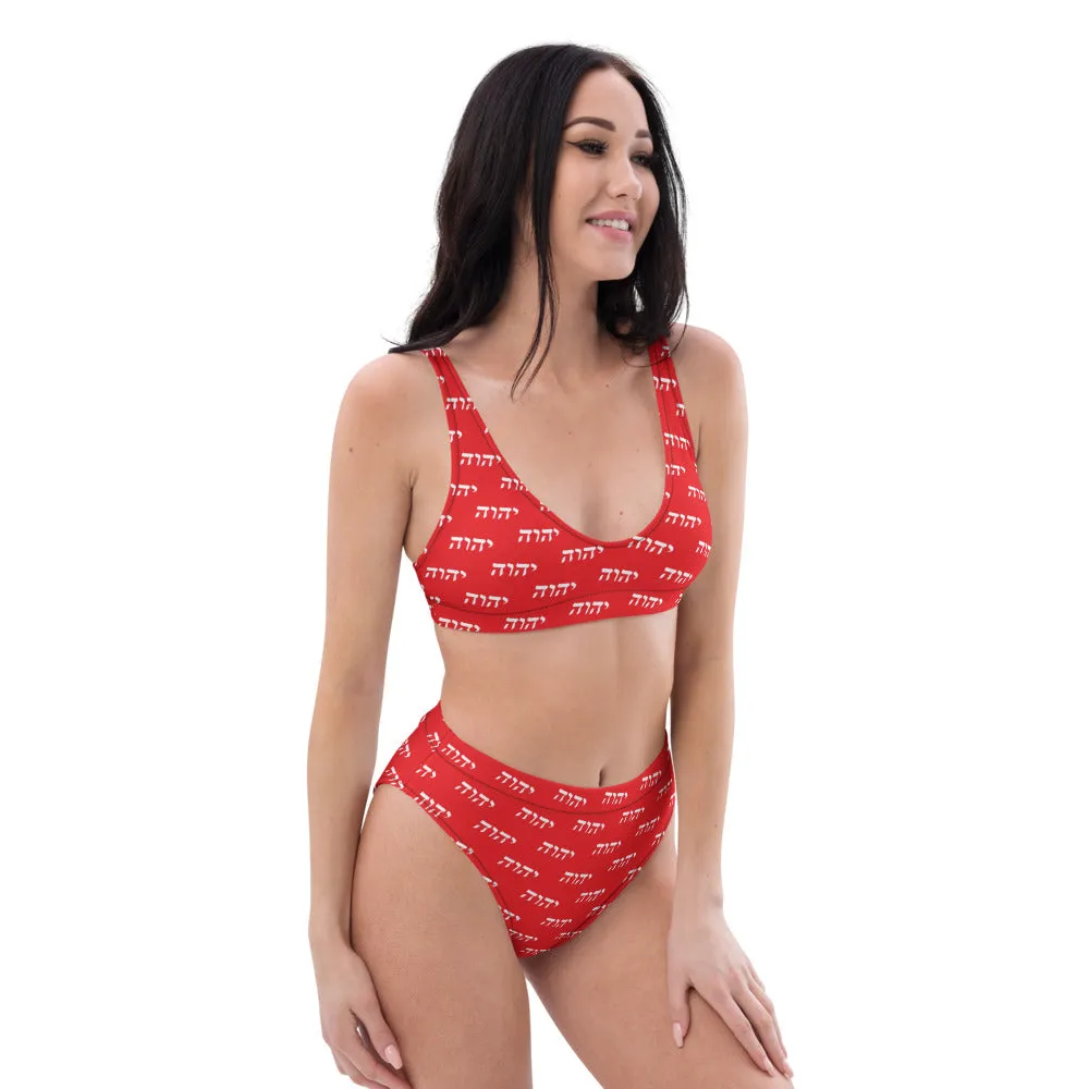 King YAHWEH Recycled High-Waisted Bikini