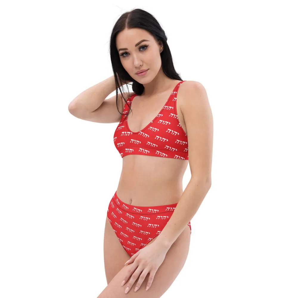 King YAHWEH Recycled High-Waisted Bikini