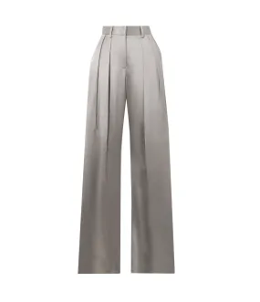 Luisa High Waisted Pant in Silver