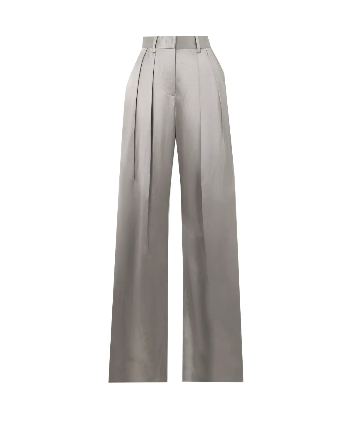 Luisa High Waisted Pant in Silver