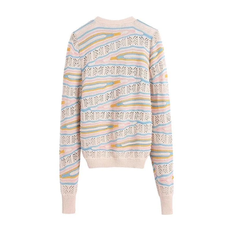 POINTELLE KNIT CARDIGAN