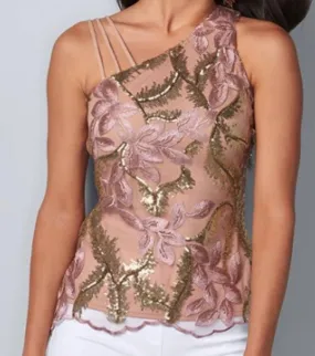 Pre-Order Embroidered Floral Strappy Top