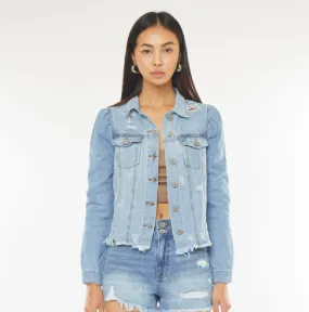 Princess Sleeve Denim Jacket