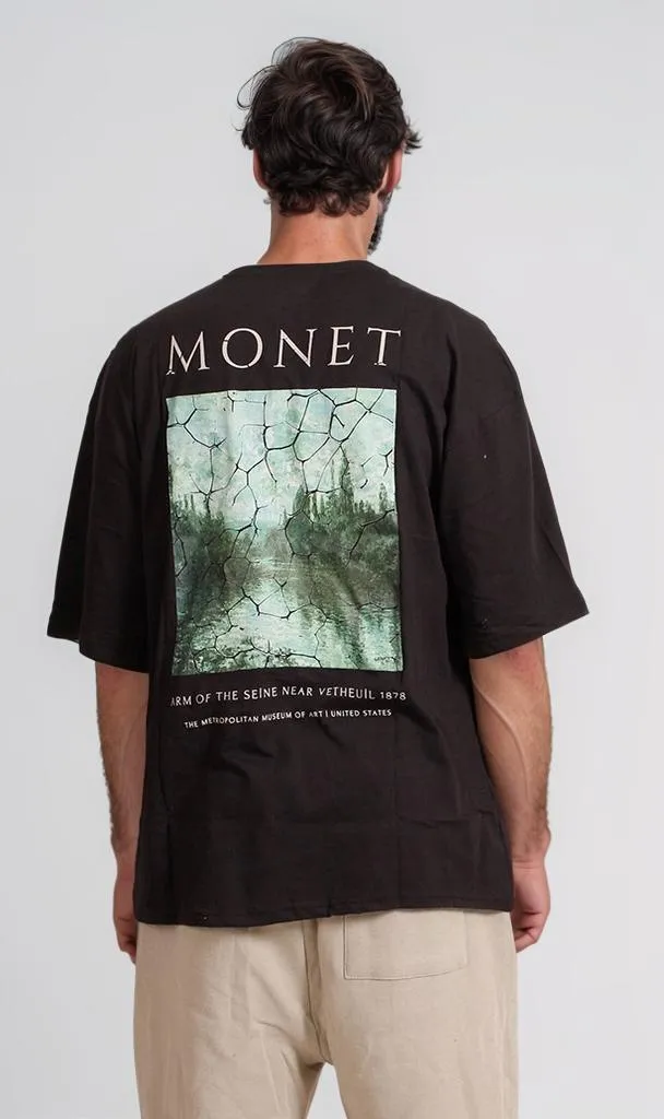 R207680 -Monet Graphic T-Shirt - Black