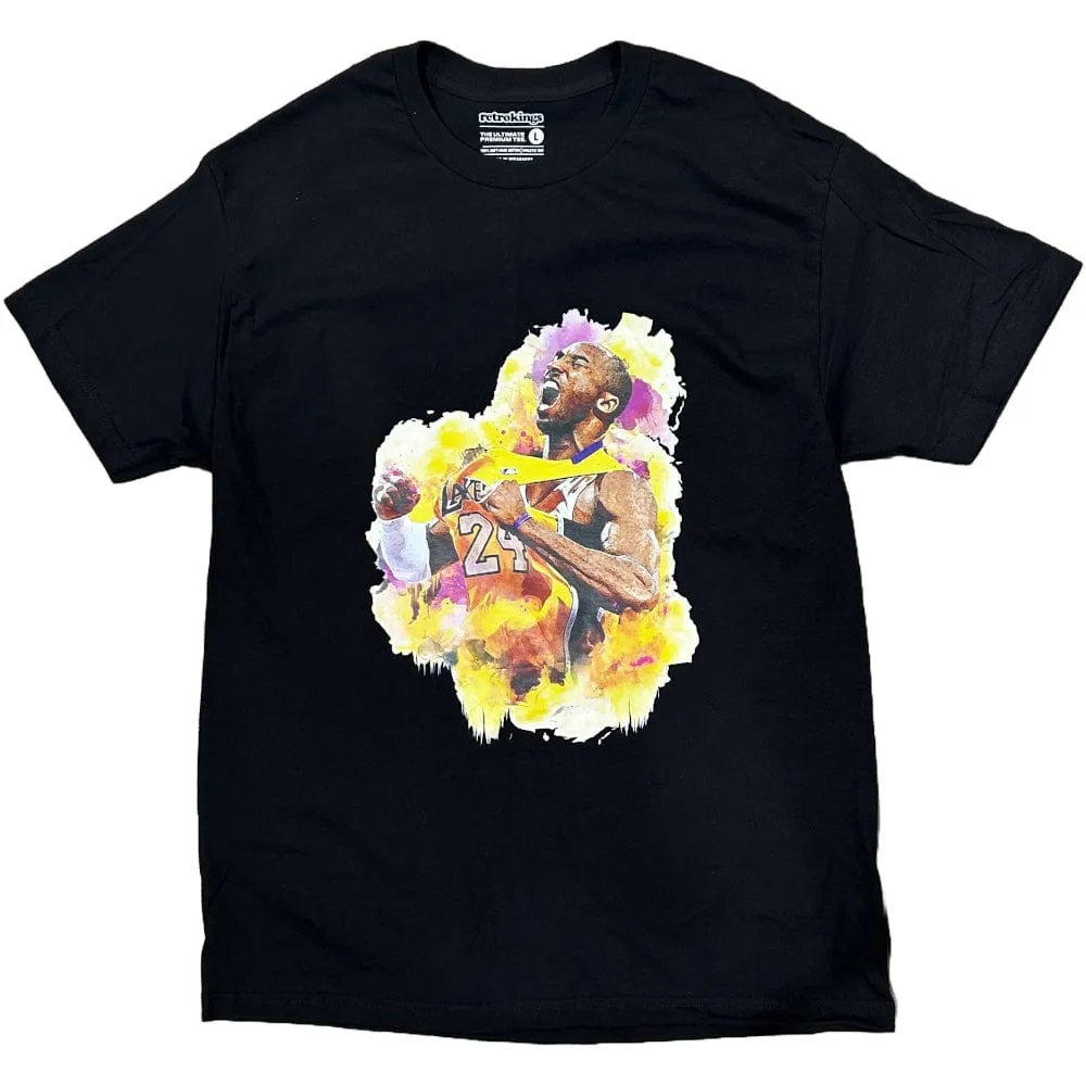Retro Kings Mamba Watercolour Tee - Black