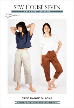 Sew House Seven- Free Range Slacks (Sizes 00-34)