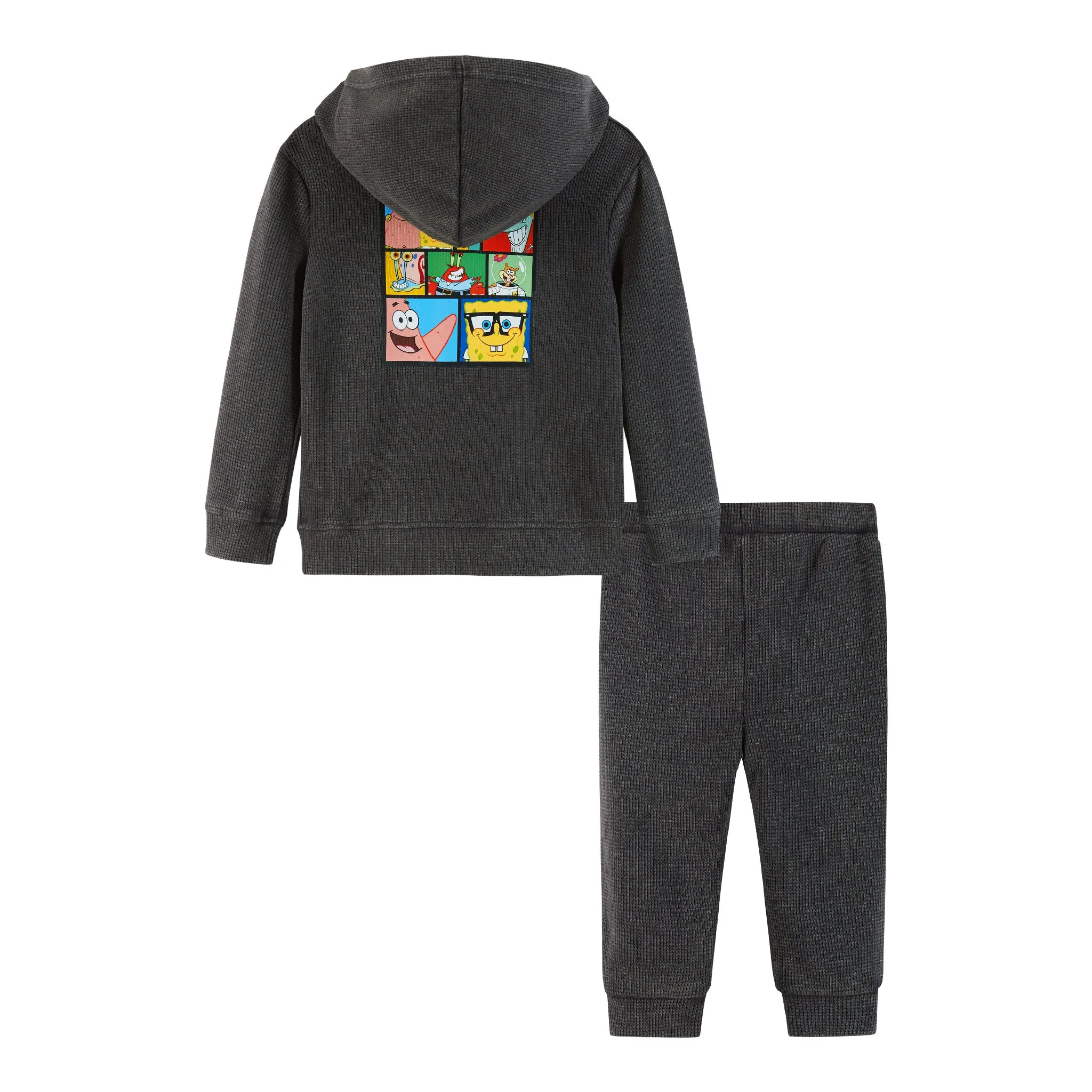 SpongeBob SquarePants™ x Andy & Evan® | Infant(9-24M) Hooded Waffle Tee Jogger Set