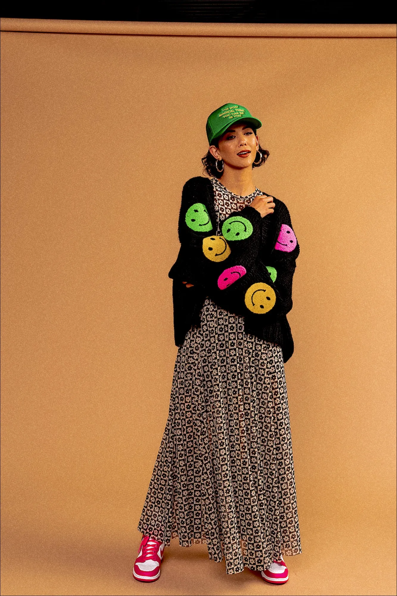 Visionary Hand Knit Smile Cardigan