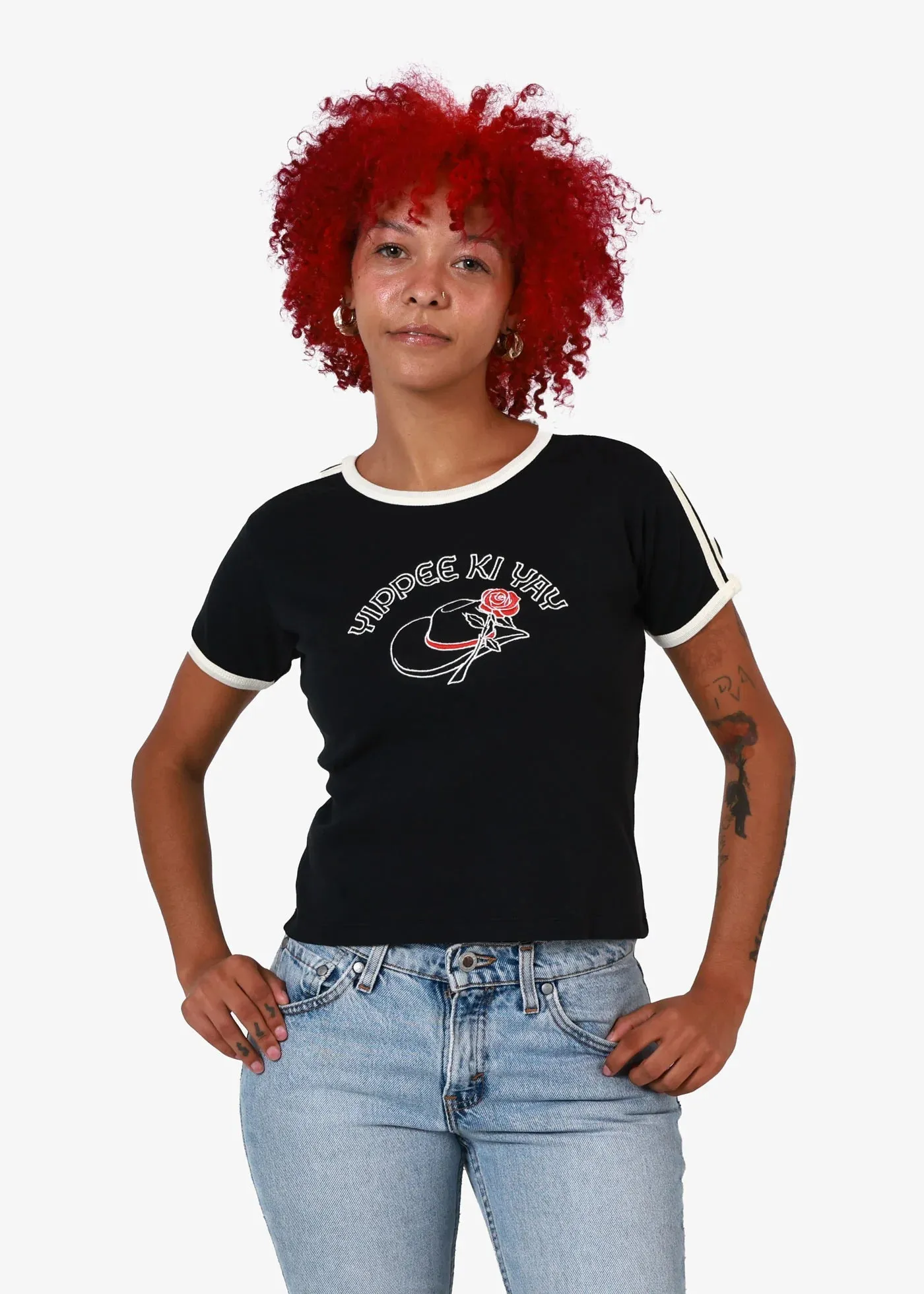 Yippee Ki Yay Ringer Tee