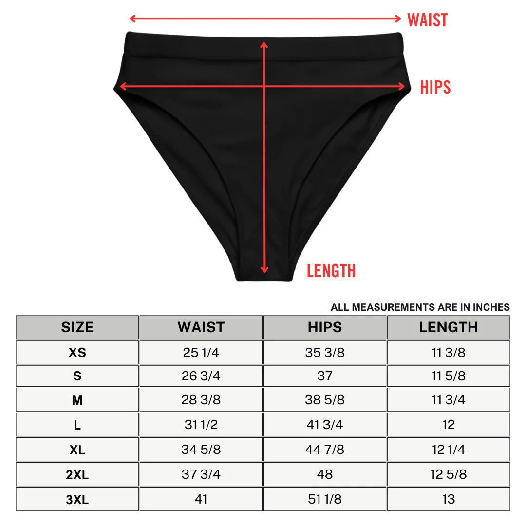 Zombabe Sport High-Waisted Bikini Bottom