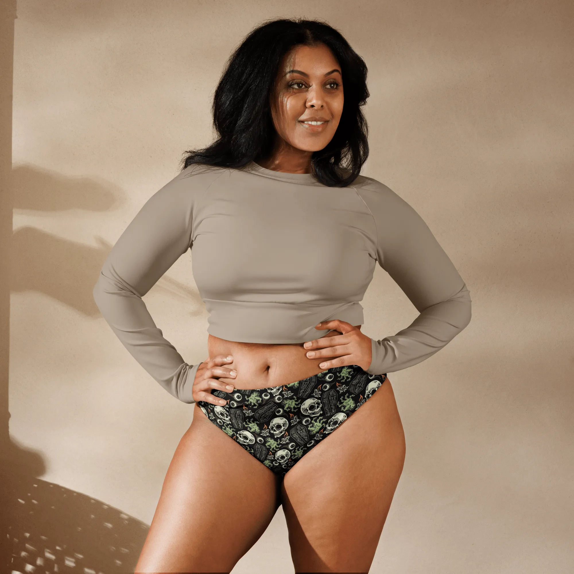 Zombabe Sport High-Waisted Bikini Bottom