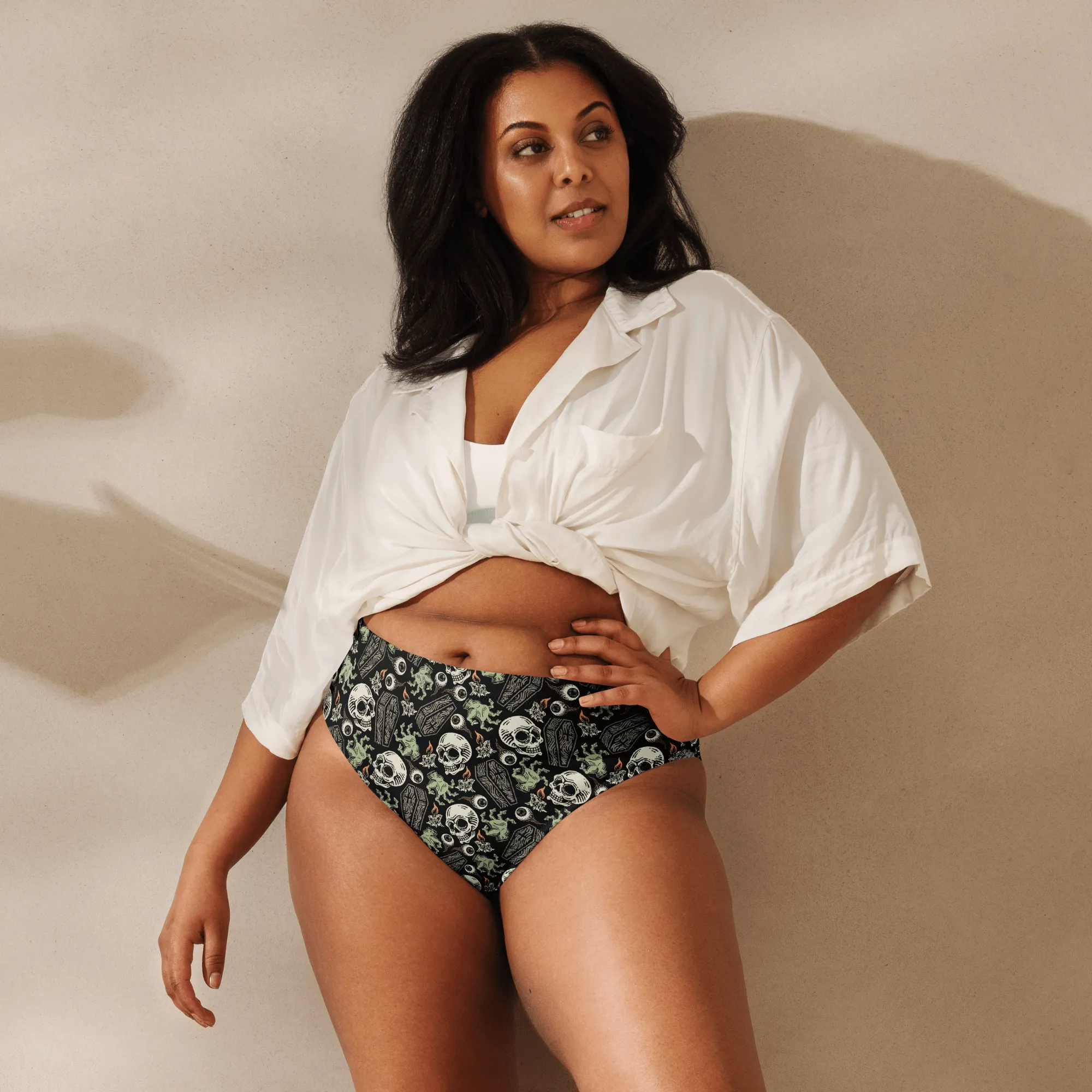 Zombabe Sport High-Waisted Bikini Bottom
